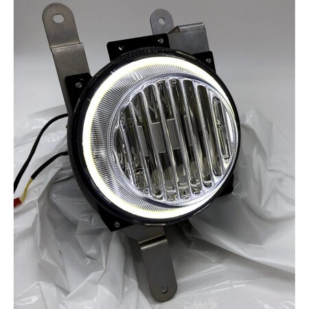 Delta Lights 46H Series Round LED Waterproof Fog Light Kit w/Halos PR 01-4639-LEDH